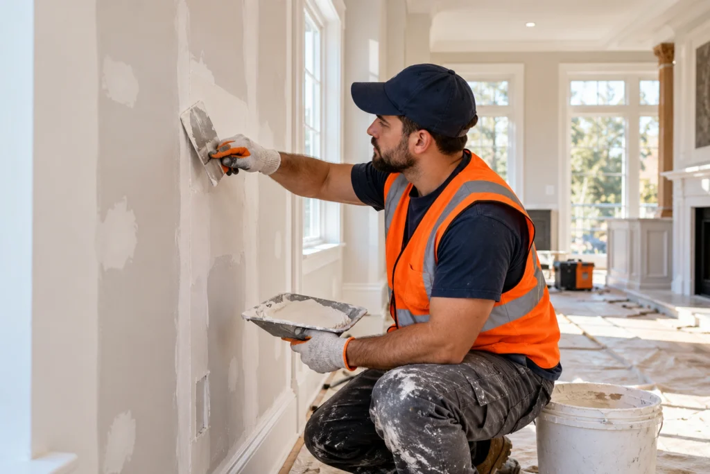 Drywall and plaster repair before painting in Westchester County, NY